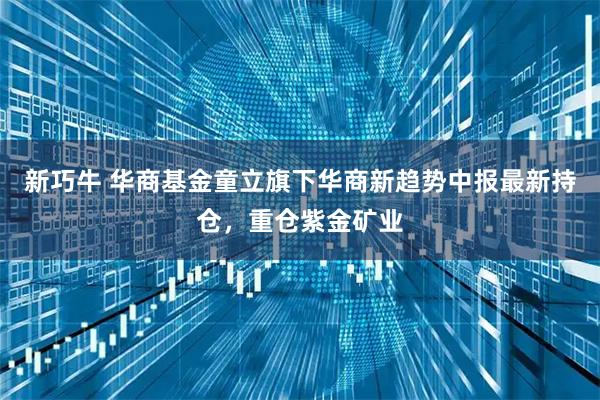 新巧牛 华商基金童立旗下华商新趋势中报最新持仓，重仓紫金矿业