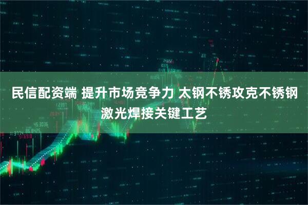 民信配资端 提升市场竞争力 太钢不锈攻克不锈钢激光焊接关键工艺